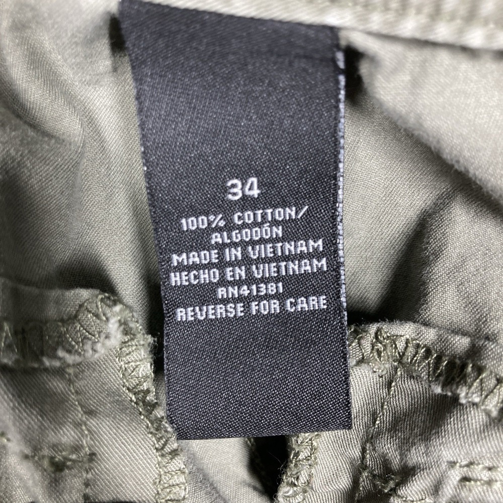 Polo Shorts Mens 34 Olive Green Cargo 12 in Inseam Military Surplus Gorpcore - Picture 14 of 16